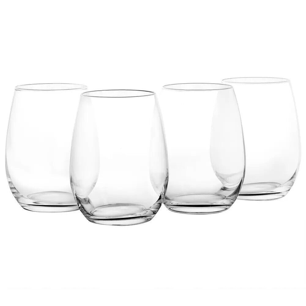 Martha Stewart  Everyday  19oz Stemless Wine Glass Set of 4. NEW - £19.53 GBP