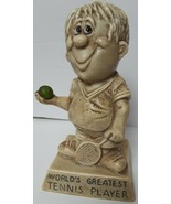 R&amp;W Berries Co&#39;s &quot;World&#39;s Greatest Tennis Player&quot; figurine 1973 ~ Made i... - £5.58 GBP