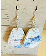 Earrings Polymer Clay Handmade Clover Cottage Shop Pierced Dangle - £10.14 GBP