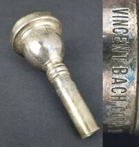 Vintage Vincent Bach Corp. 12C Trombone Trumpet  Mouthpiece Silver Band ... - $34.99