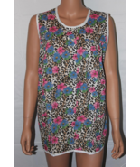 NEW – EASY ESSENTIALS SNAP FRONT SMOCK COBBLER APRON ANIMAL PRINT FLORAL... - $10.99