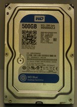 WD Western Digital WD5000AZLX HDD , 500 GB, SATA , 7200 RPM, tested w/ pics - $9.87