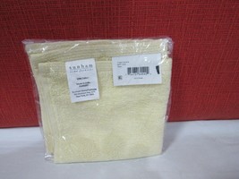 Sunham Soft Spun 12&quot; X 12&quot; Cotton Wash Towel -Yellow T4102506 - £2.37 GBP