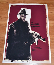 24x36&quot; Movie Poster 4 Czech film Silence barricade.Guy with rifle art.LAST 1 - £37.57 GBP