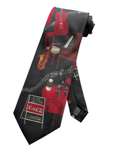 NEW COCA COLA NECKTIE NECK TIE COKE JAZZ MUSIC CONCERT SHOW TONITE BLACK... - £15.78 GBP