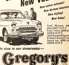 1954 Gregory&#39;s Vauxhall London Car Dealership Advertisement Automobilia ... - $19.99
