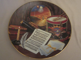 STAR-SPANGLED BANNER collector plate SONGS OF THE AMERICAN SPIRIT #1 H. ... - £15.79 GBP