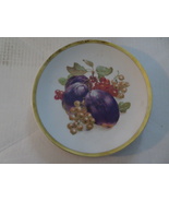 PLUMS &amp; GRAPES &quot;Orchard&quot; Desert Plate Bavaria Germany Golden Crown E&amp;R G... - £7.90 GBP