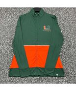 Miami Hurricanes Sweatshirt Women Medium Fanatics Full Zip Long Sleeve N... - $527.87 MXN