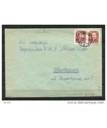 Poland 1950 Wielun Groszy Provincionals T5 on Cover to Warszawa Pair - €11,10 EUR
