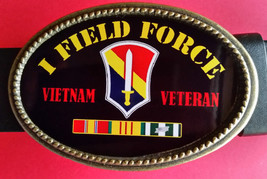 Vietnam Veteran  1 FIELD FORCE Epoxy Photo Belt Buckle - £13.36 GBP