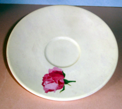 Faiencerie De Gien Tea Saucer Rose 6&quot; Made in France New - $14.75