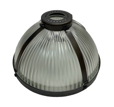 Pottery barn Lamp Industrial ribbed glass pendant hood 3486172 330534 - £79.12 GBP