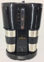 Gevalia Coffee Maker for Two w/Stainless Steel Travel Mugs WS-02A EUC - £37.98 GBP