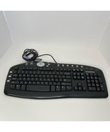 eMachines KB-0108 PS/2 Black Desktop 18 Hot Key Multimedia Keyboard - €20,14 EUR