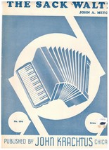 Vintage Sheet Music The Sack Waltz J Metcalf Accordion Publisher John Kr... - $21.78