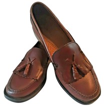 10M Bass Weejuns Brown Leather Loafers Shoes Marietta II Kiltie Tassels Brazil - £44.82 GBP