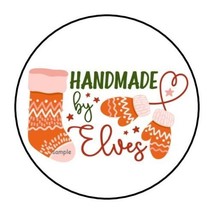 30 HANDMADE BY ELVES ENVELOPE SEALS LABELS STICKERS 1.5&quot; ROUND GIFT TAGS - $7.49