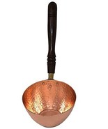 Peony Copper Frying Pan with Wooden Handle Cookware Indian Kitchen Utens... - $945.02 MXN