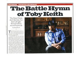 Toby Keith 1 page original clipping magazine photo #N2922 - £3.13 GBP