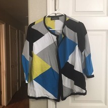 Women&#39;s Kasper Open Knit Sweater--Multi-Colored--Size L - $17.99