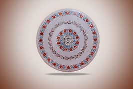 12&quot;x12&quot;  Marble &amp; Semi Precious Inlay Centre Table Top Shape: Round - $403.92