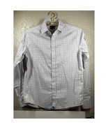 UNTUCKit White Long Sleeve Checkered Button Up Shirt Mens Slim Fit Size ... - $27.45