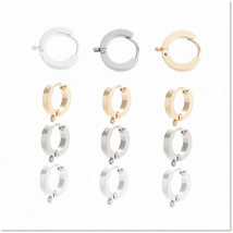 Get Creative with our 12pcs Huggie Hoop Earrings Set - Hypoallergenic St... - $28.70