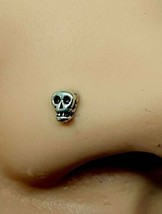 Perno de cabeza de calavera para nariz 22 g (0,6 mm) Perno de bola recto de... - £4.42 GBP