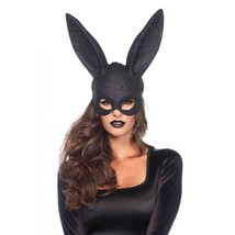 Leg Avenue Women&#39;s Rabbit Mask Costume Accessory Black One Size - £19.58 GBP