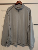 Pebble Beach Golf Men&#39;s 1/4 Zip Activewear Sweatshirt Light Gray Size XL... - $19.26