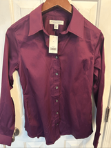 Banana Republic Purple button up 4 woman’s blouse work dress shirt NWT - $34.65