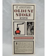 Vintage St. Augustine&#39;s Oldest Store Museum Map Location Brochure - $13.89 CAD