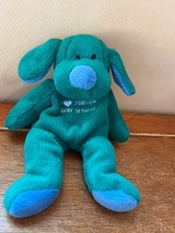 Gently Used Mary Meyer Green & Blue Plush I Love Junior Girl Scouts Floppy Puppy - $9.49