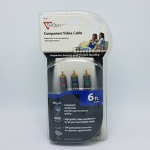 NIP Triquest Component Video Cable 6 Ft Gold Plated Connectors - £2.76 GBP