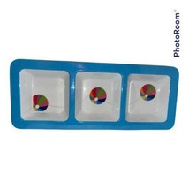 Swell Target Melamine Serving Tray Condiment 3 Compartment Sections Beach Ball - £7.93 GBP