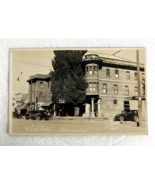 Big Tree Hotel Alturas California Real Photo Postcard Street Cars Signs ... - £11.80 GBP