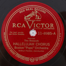 Boston Pops Orchestra – Hallelujah Chorus / War March 12&quot; 78 rpm Record 11-8985 - £13.99 GBP