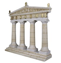 Parthenon Acropolis Ancient Greek Temple Doric Order Columns Cast marble Statue  - £148.11 GBP