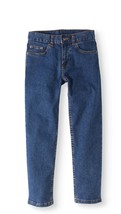 Faded Glory Boys Straight Leg Light Wash Jeans Size 10 Adjustable Waist - £10.44 GBP