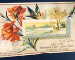 Ezra A Day Bird Flying Victorian Trade Card VTC 6 - $4.94