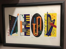 Limited Edition Print 16/500 by Seaberry 1994 signed &quot;Symphony Series 2&quot; - £77.31 GBP