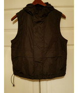 Ralph Lauren Ladies Size Medium Black Hooded Vest Zip Front Jacket (NWOT) - £27.18 GBP