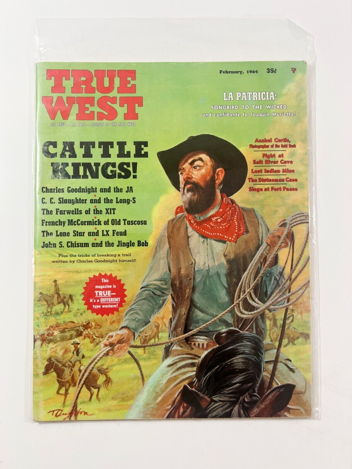 True West, February 1964, Cattle Kings Lone Star Lost  Mine U36 - $11.87