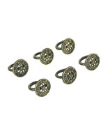 Set of 6 Cast Iron Compass Rose Napkin Rings Decorative Nautical Dining ... - £14.18 GBP+