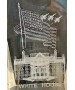 Whitehouse USA Flag Thunderbirds WA D.C. 3D Laser Etched Crystal Paperwe... - £12.05 GBP