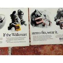 1988 Walkman Personal Stereo - Sony - If It Fits Wear It - Vtg PRINT AD ... - $12.86