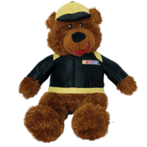 NASCAR Racing Teddy Bear Sugar Loaf Black Yellow Jacket Plush Stuffed An... - $32.67