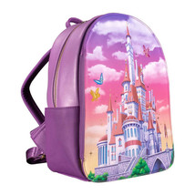 Beauty &amp; the Beast Castle Snap Flap US Ex. Mini Backpack - £87.60 GBP