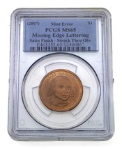 2007 James Madison Mint Error que Falta Edge Letras Pulsado Thru Calidad... - $1,727.75 MXN